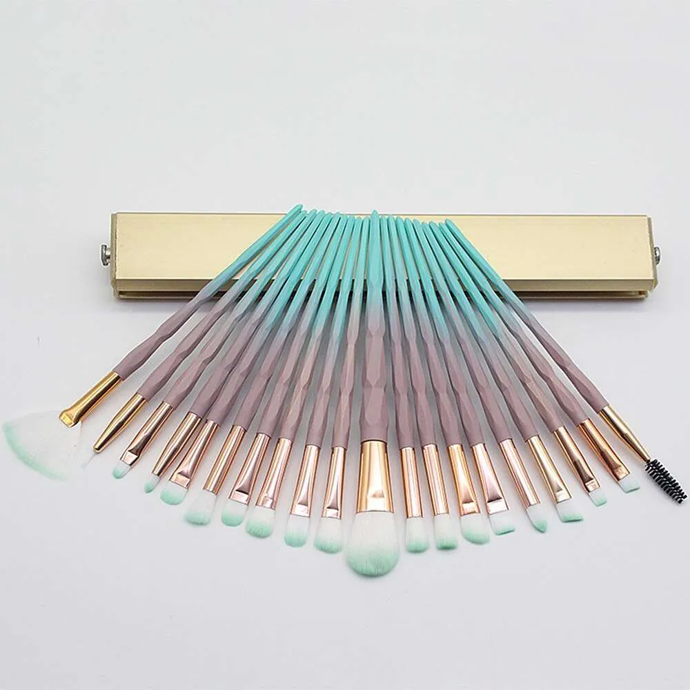 20 Pcs Diamond Makeup Brushes Powder Set