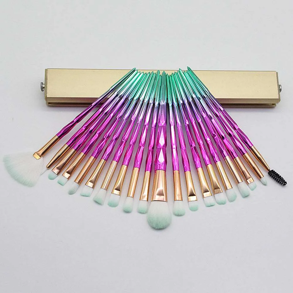 20 Pcs Diamond Makeup Brushes Powder Set