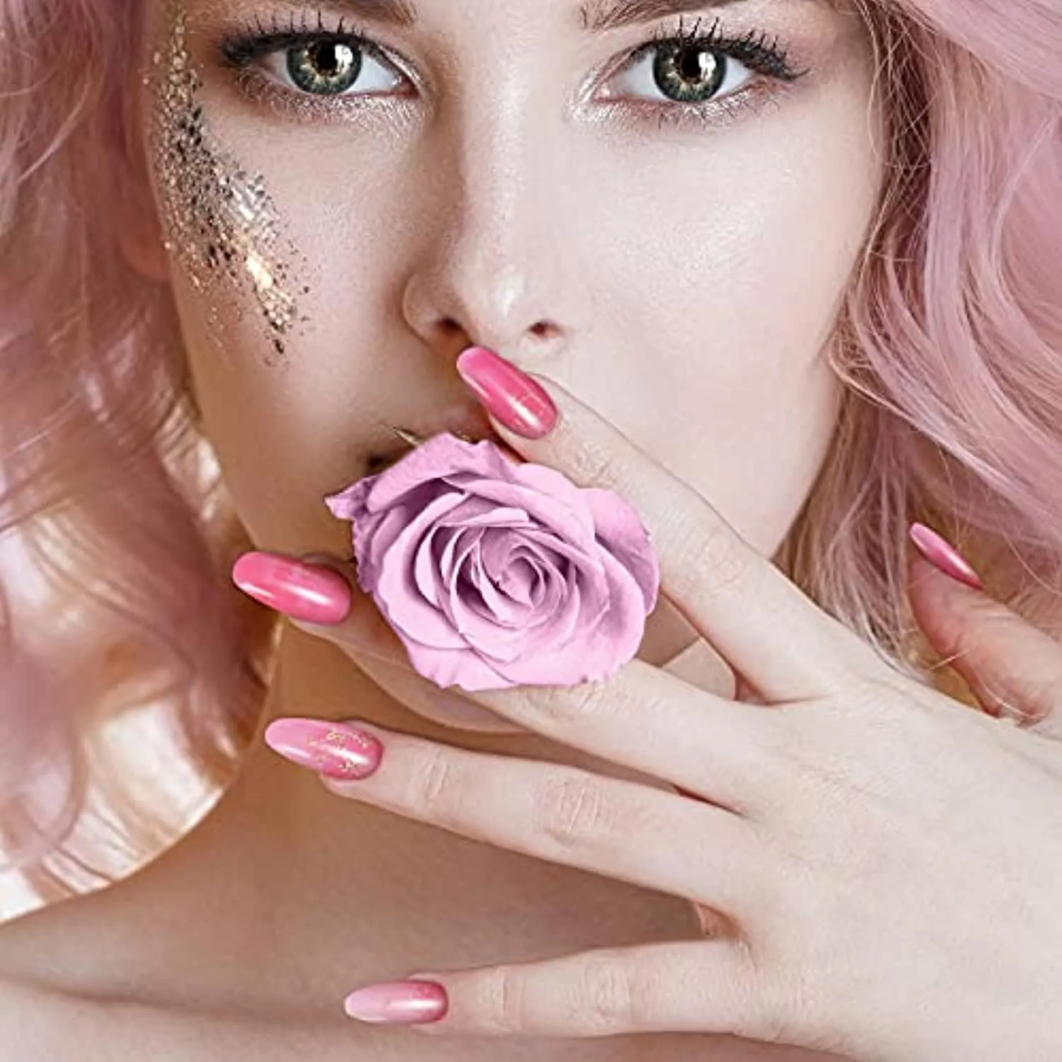 210 Pieces 15 Sheets Gradient Marble Full Nail Stickers Assorted Printed Full Wrap Nail Stickers Self-Adhesive Nail Decals with 2 Pieces Glass Nail Files for Women Girls Nail Art (Fresh Chic Style)