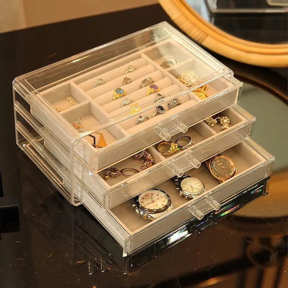 Acrylic Drawer Jewelry Organizer