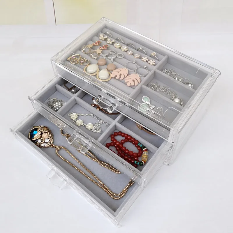 Acrylic Drawer Jewelry Organizer