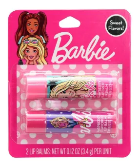 Barbie Pink Lip Balm - Set of Two Sweet Flavors