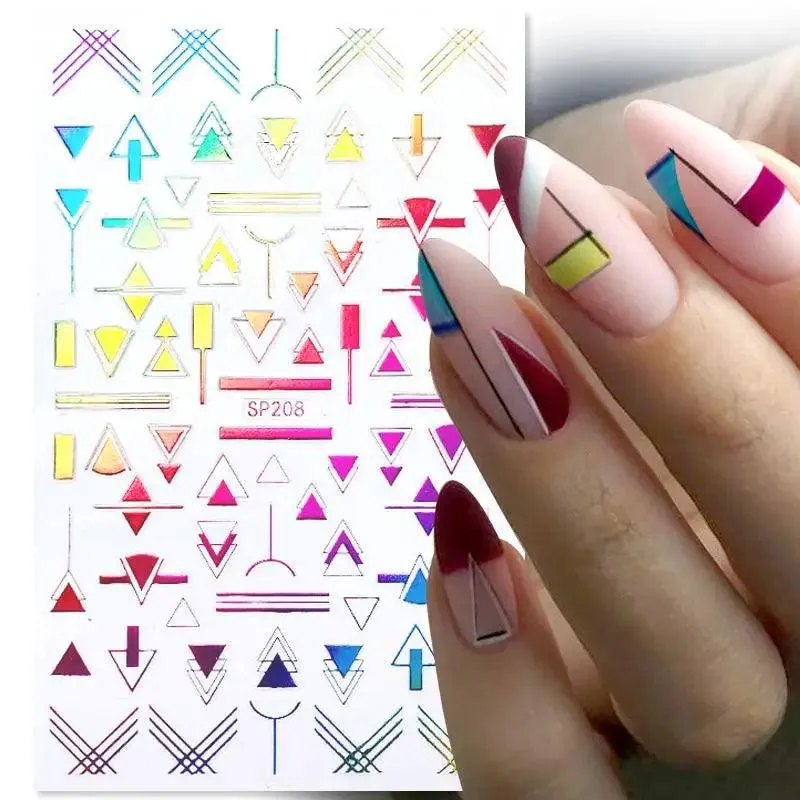 Black Heart Love Nail Stickers - Chic Self-Adhesive Decals for Manicure