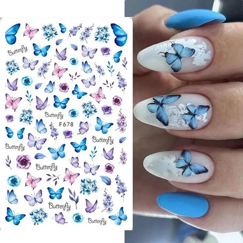 Black Heart Love Nail Stickers - Chic Self-Adhesive Decals for Manicure