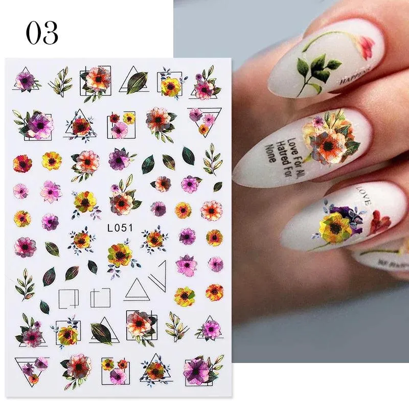 Black Heart Love Nail Stickers - Chic Self-Adhesive Decals for Manicure