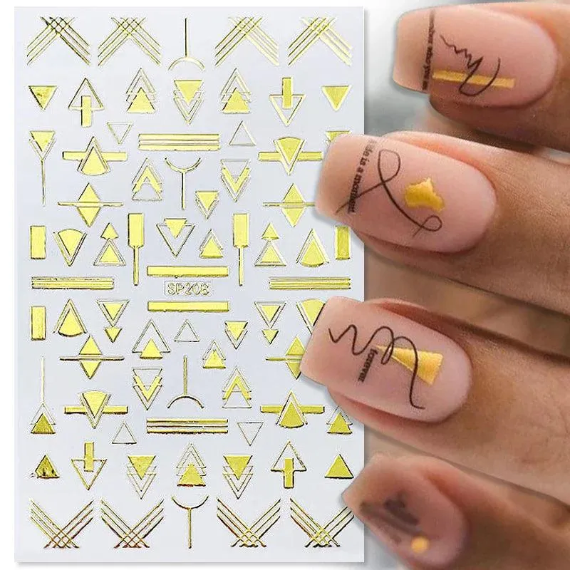 Black Heart Love Nail Stickers - Chic Self-Adhesive Decals for Manicure