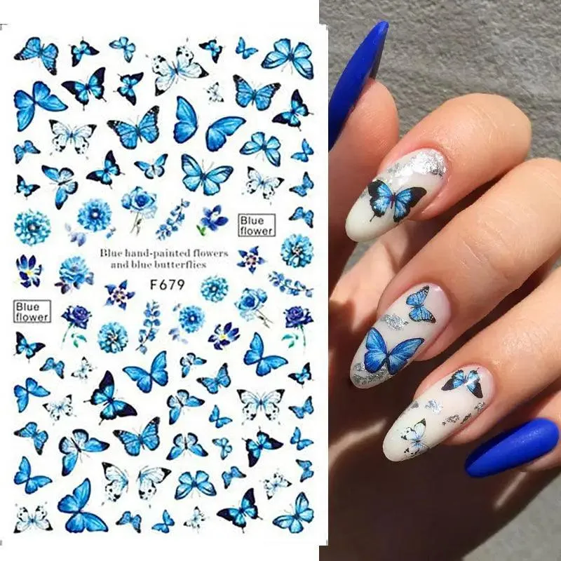 Black Heart Love Nail Stickers - Chic Self-Adhesive Decals for Manicure