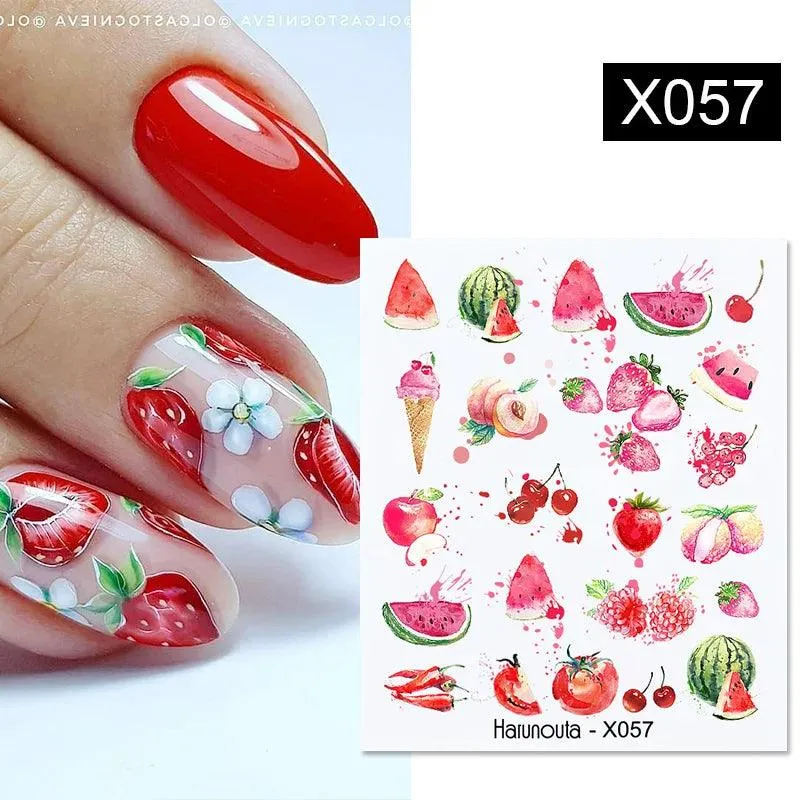 Black Heart Love Nail Stickers - Chic Self-Adhesive Decals for Manicure