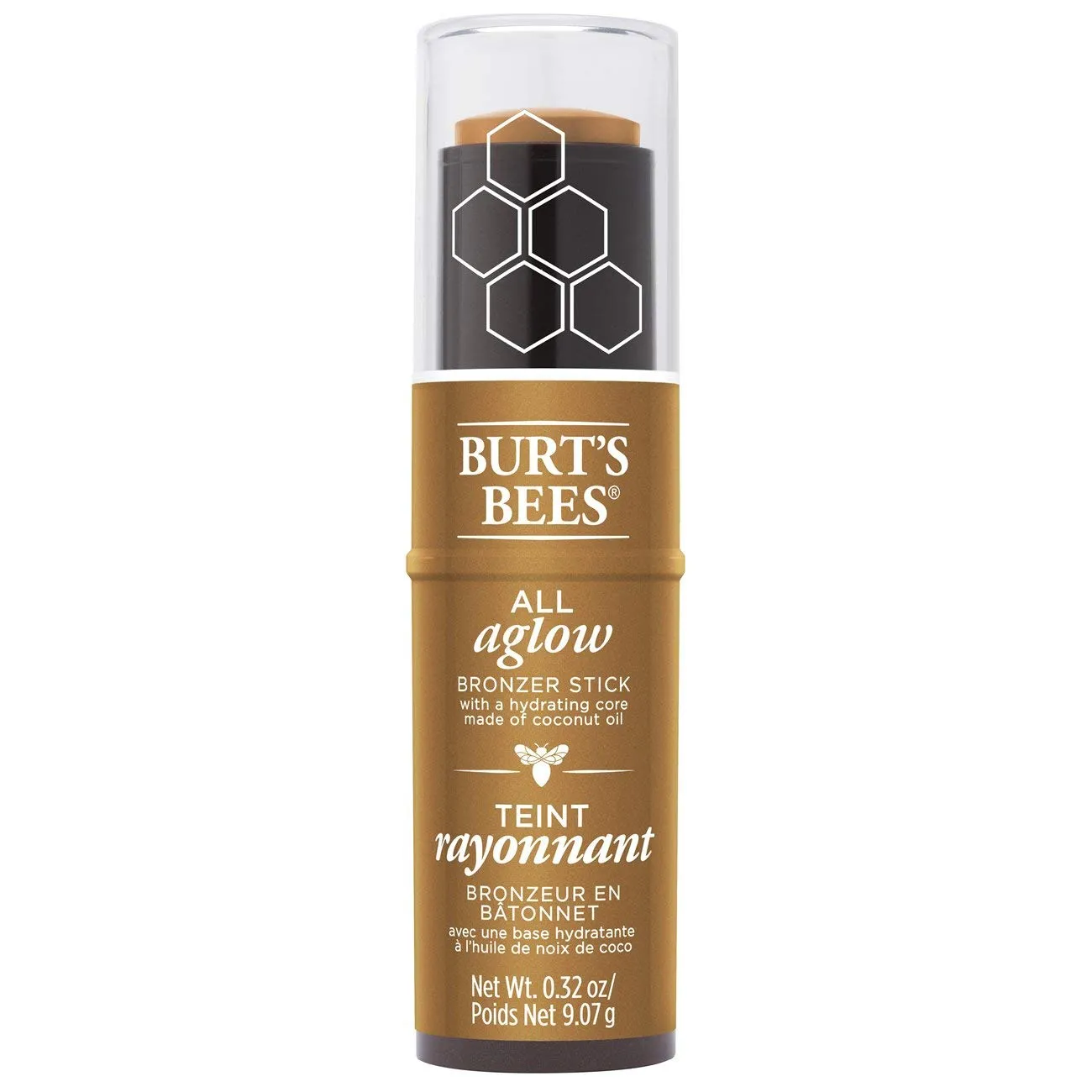 Burts Bees 100% Natural All Aglow Bronzer Stick, Bronze Splash - 0.3 Ounce