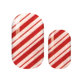 Candy Cane Glam Nail Wraps