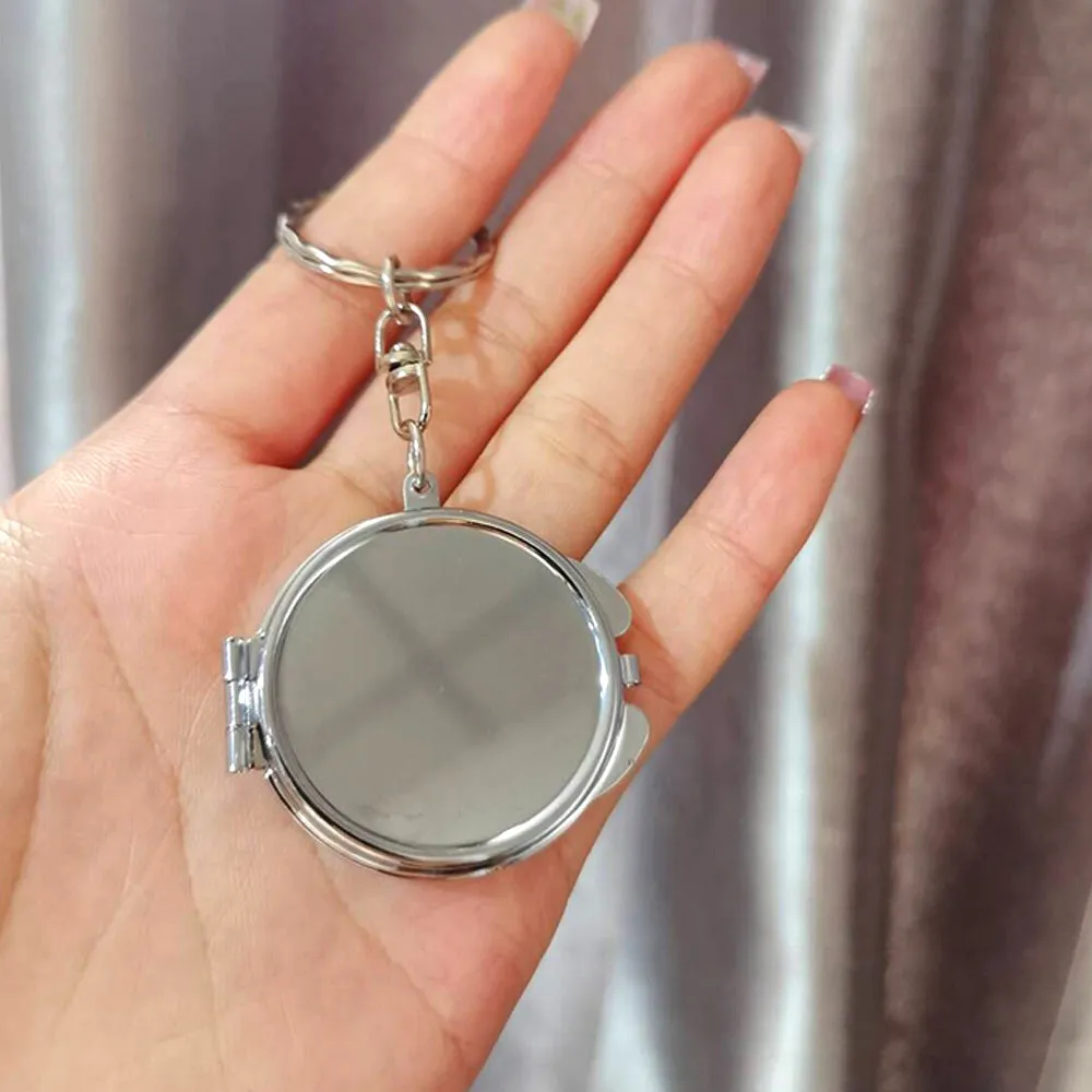 Custom Logo Mini Mirror Keychain
