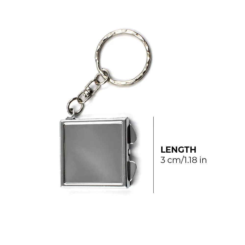 Custom Logo Mini Mirror Keychain