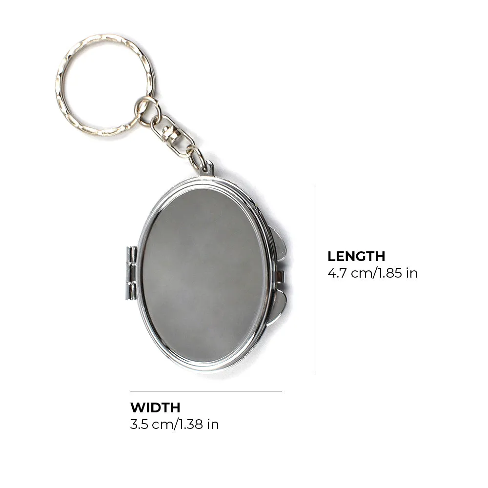 Custom Logo Mini Mirror Keychain