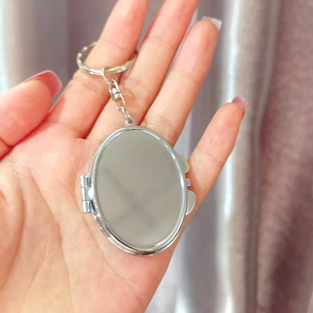 Custom Logo Mini Mirror Keychain