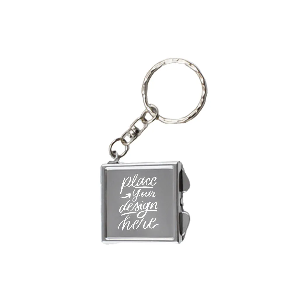 Custom Logo Mini Mirror Keychain
