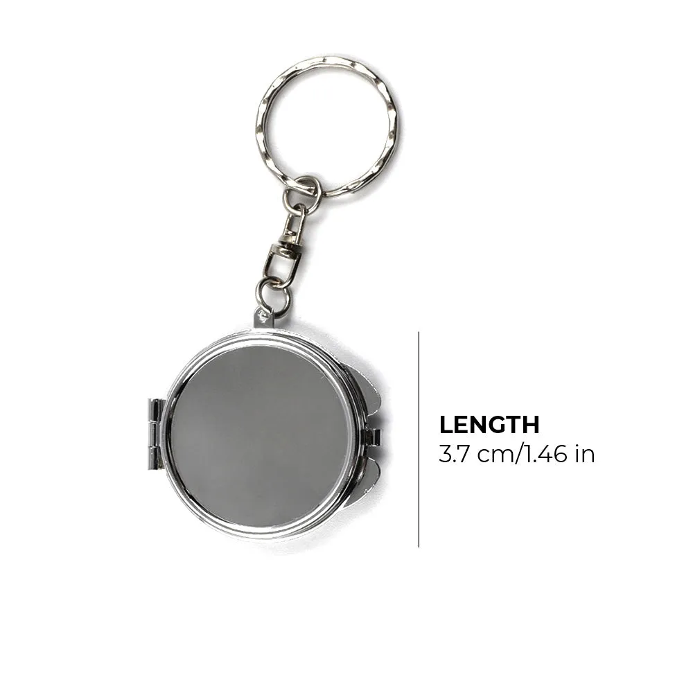 Custom Logo Mini Mirror Keychain