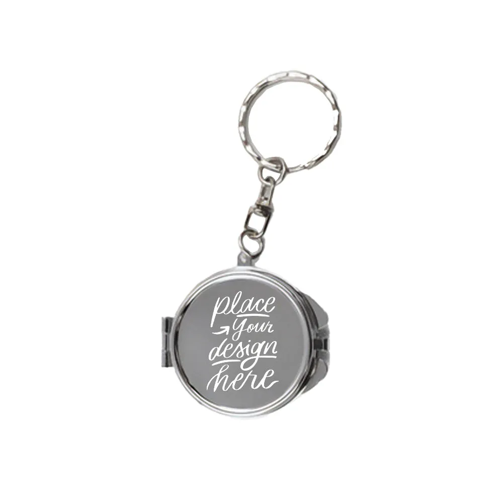 Custom Logo Mini Mirror Keychain