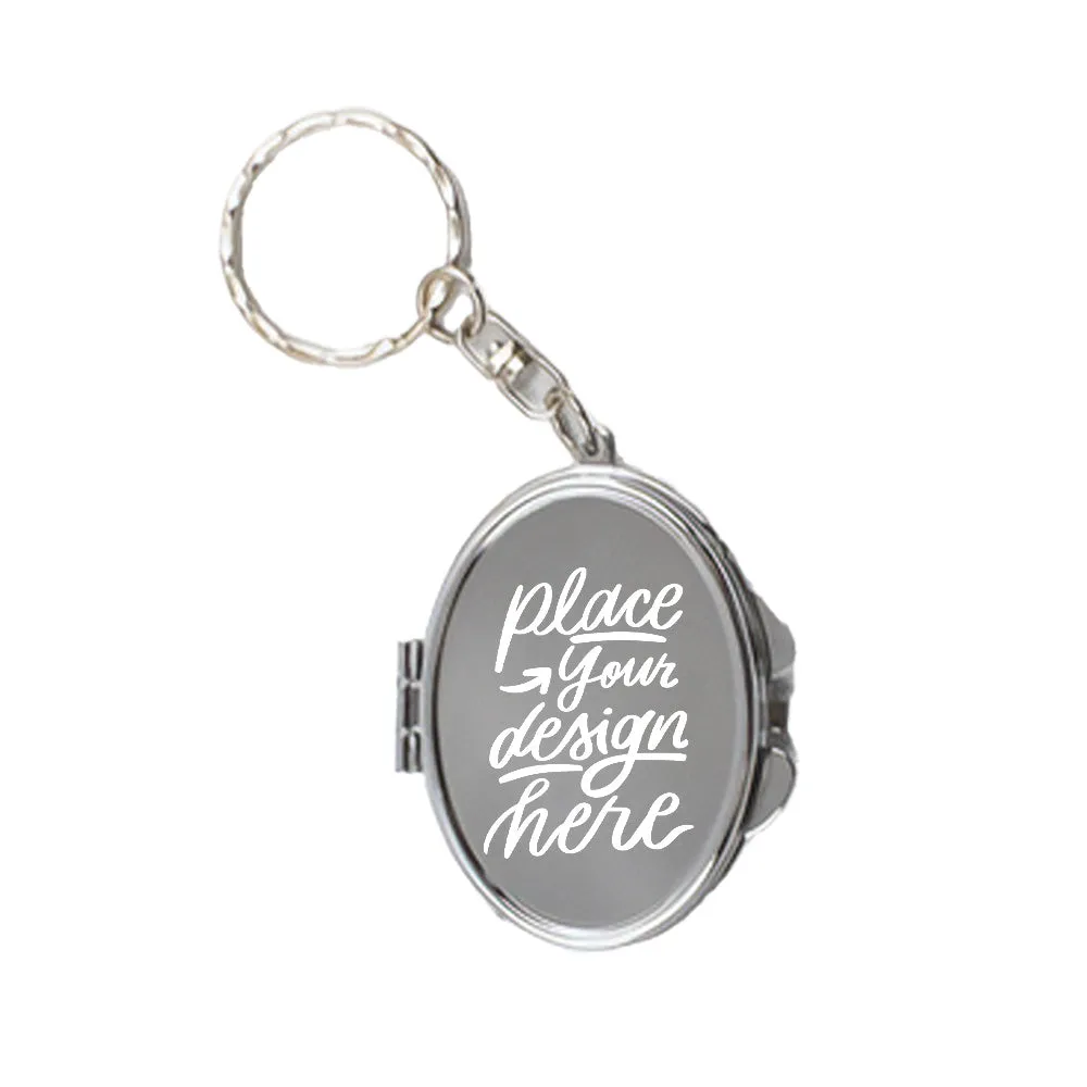 Custom Logo Mini Mirror Keychain