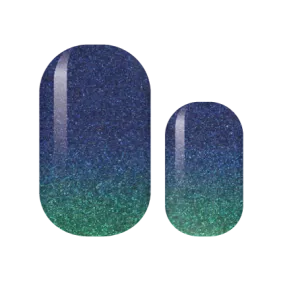 Deep Ocean Waters Glam Nail Wraps