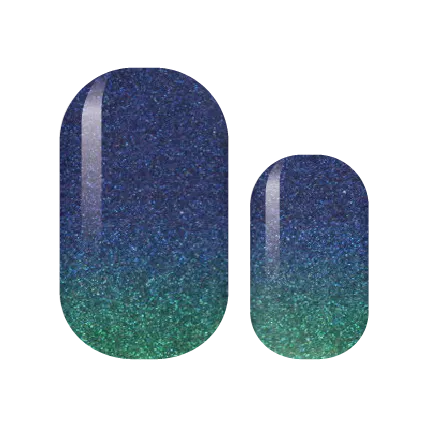 Deep Ocean Waters Glam Nail Wraps