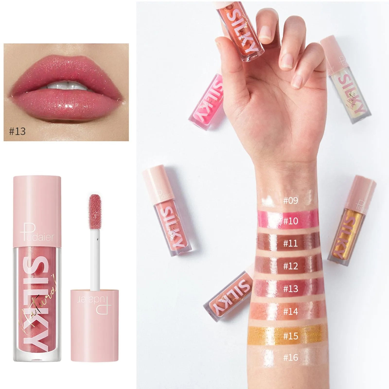 DIARO Lip Gloss, Mirror Lip Glow Oil, Moisturize Lasting Ultra-Shine, Liquid Lipsticks has a Glassy Texture Long Lasting Moisturizing Non-sticky, Moisturizing Lip Plumping Gloss