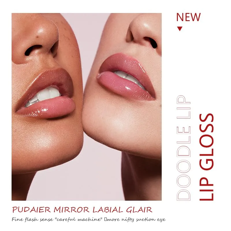 DIARO Lip Gloss, Mirror Lip Glow Oil, Moisturize Lasting Ultra-Shine, Liquid Lipsticks has a Glassy Texture Long Lasting Moisturizing Non-sticky, Moisturizing Lip Plumping Gloss