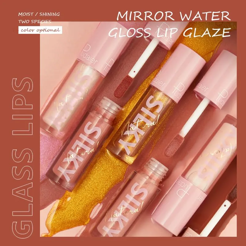 DIARO Lip Gloss, Mirror Lip Glow Oil, Moisturize Lasting Ultra-Shine, Liquid Lipsticks has a Glassy Texture Long Lasting Moisturizing Non-sticky, Moisturizing Lip Plumping Gloss
