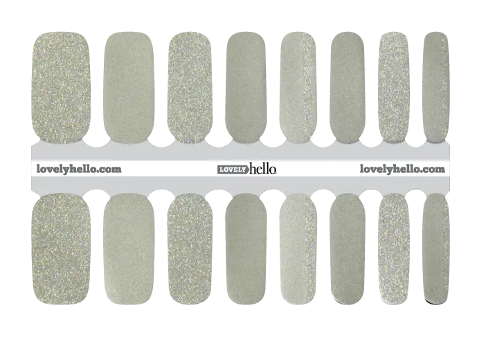 Disco Ivory Glam Nail Wraps