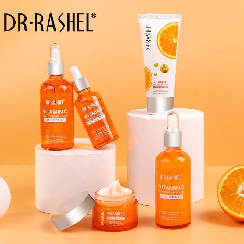 Dr.Rashel 5 PC Set Vitamin C Brightening Anti Aging Skin Care Series DRL- 1557
