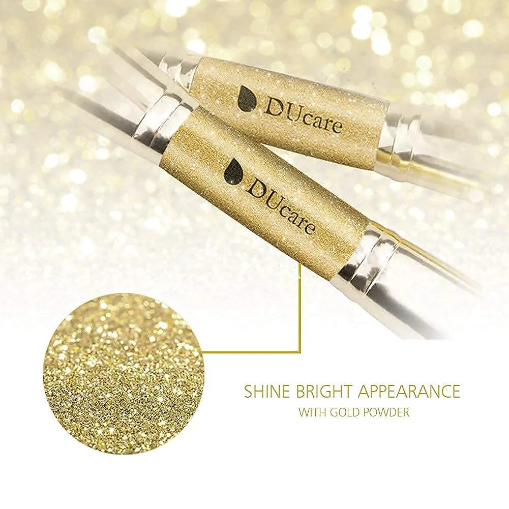 DUcare Duo End Foundation Powder Buffer Contour Brushes 2PCS   Eyeshadow Brush Set 5pcs