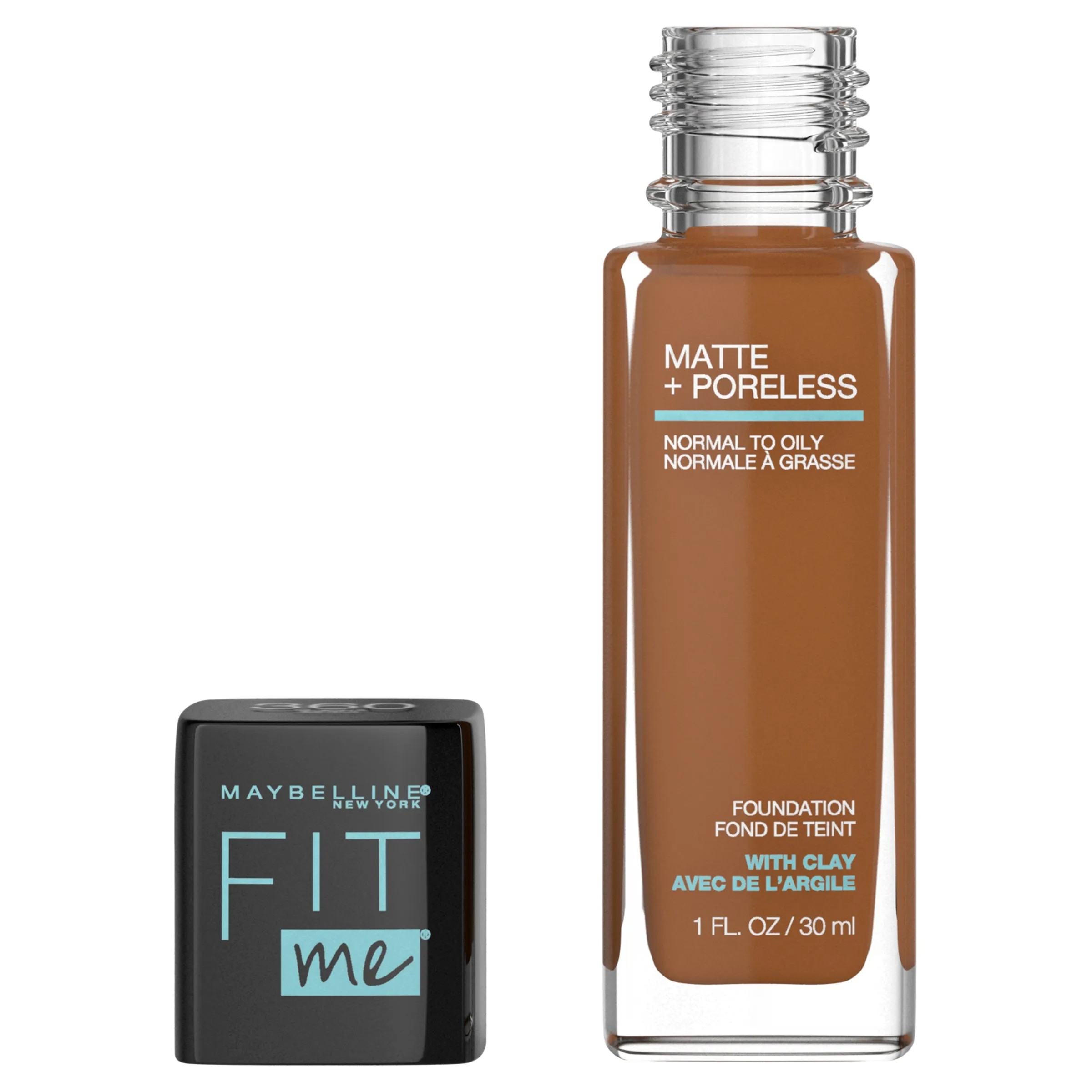 FIT ME MATTE & PORELESS MATTIFYING LIQUID FOUNDATION 360 MOCHA 30ML