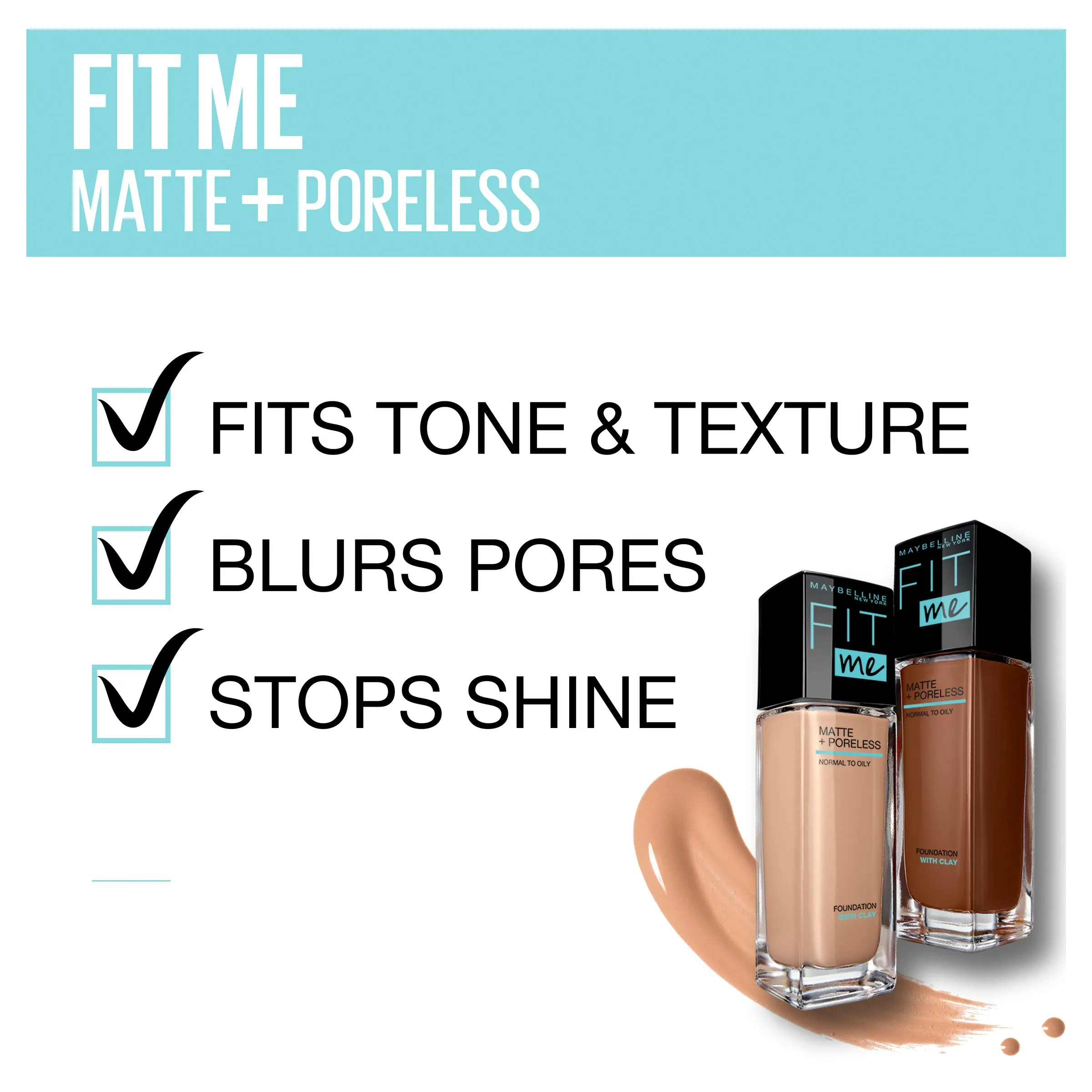 FIT ME MATTE & PORELESS MATTIFYING LIQUID FOUNDATION 375 JAVA 30ML