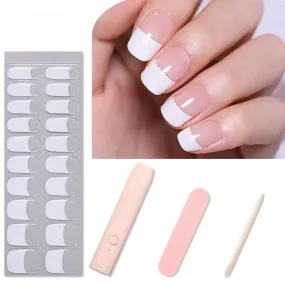 FRENCHY - Nail Stickers Kit with UV Lamp | Manicure
