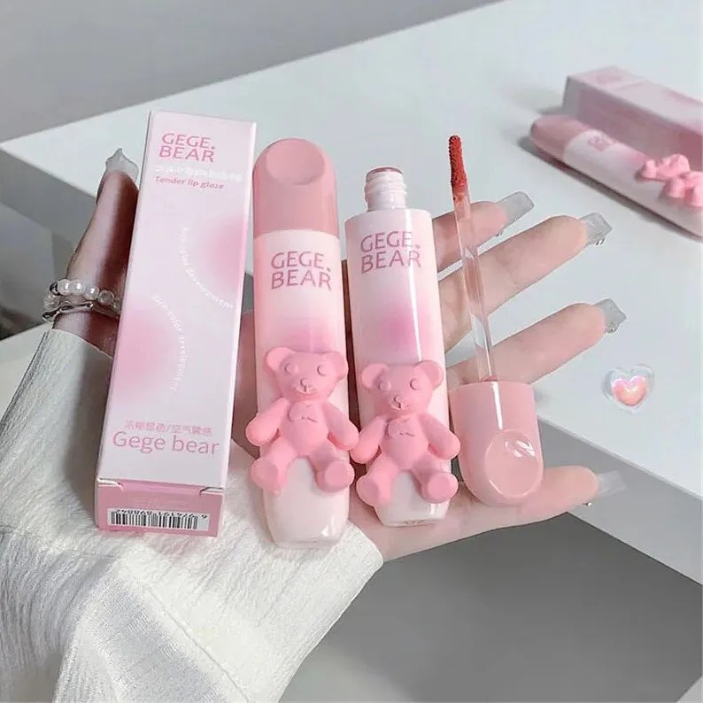 Gege Bear - 6 Pieces Frozen Bear Matte Lip Gloss