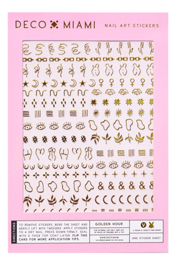 Golden Hour | Nail Art Stickers