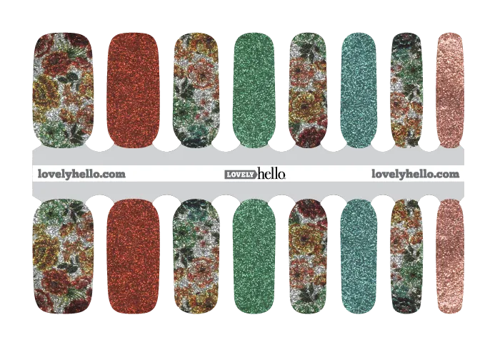 Grandma's Couch Glam Nail Wraps