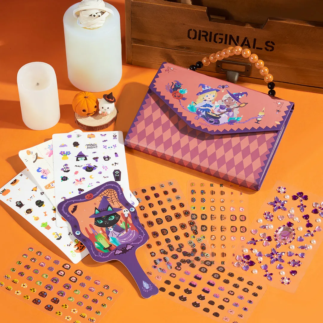 Halloween Dress Up Sticker Pack: Temporary Tattoos, Nail Stickers & More 1000P