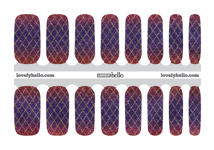 Harlequin Glam Nail Wraps