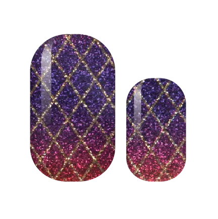 Harlequin Glam Nail Wraps