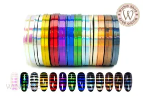 Holographic Rainbow Nail Art Striping Tapes Line