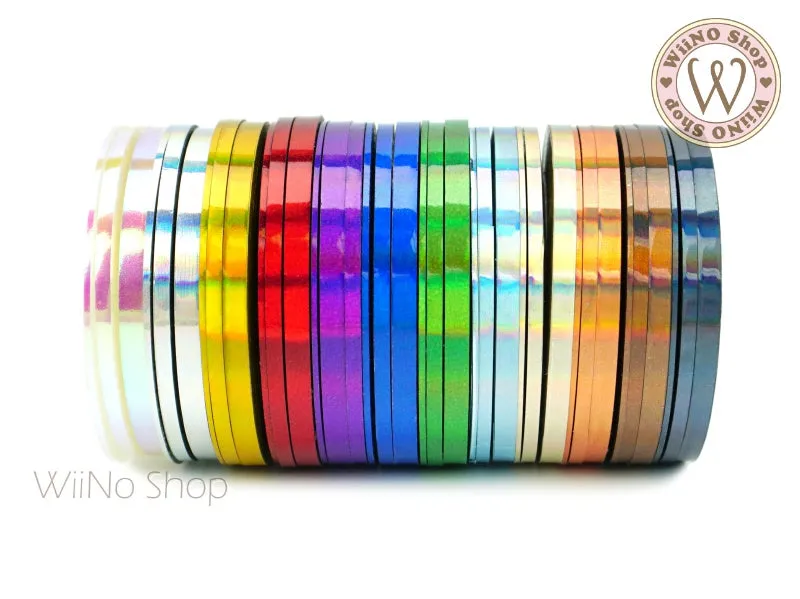 Holographic Rainbow Nail Art Striping Tapes Line
