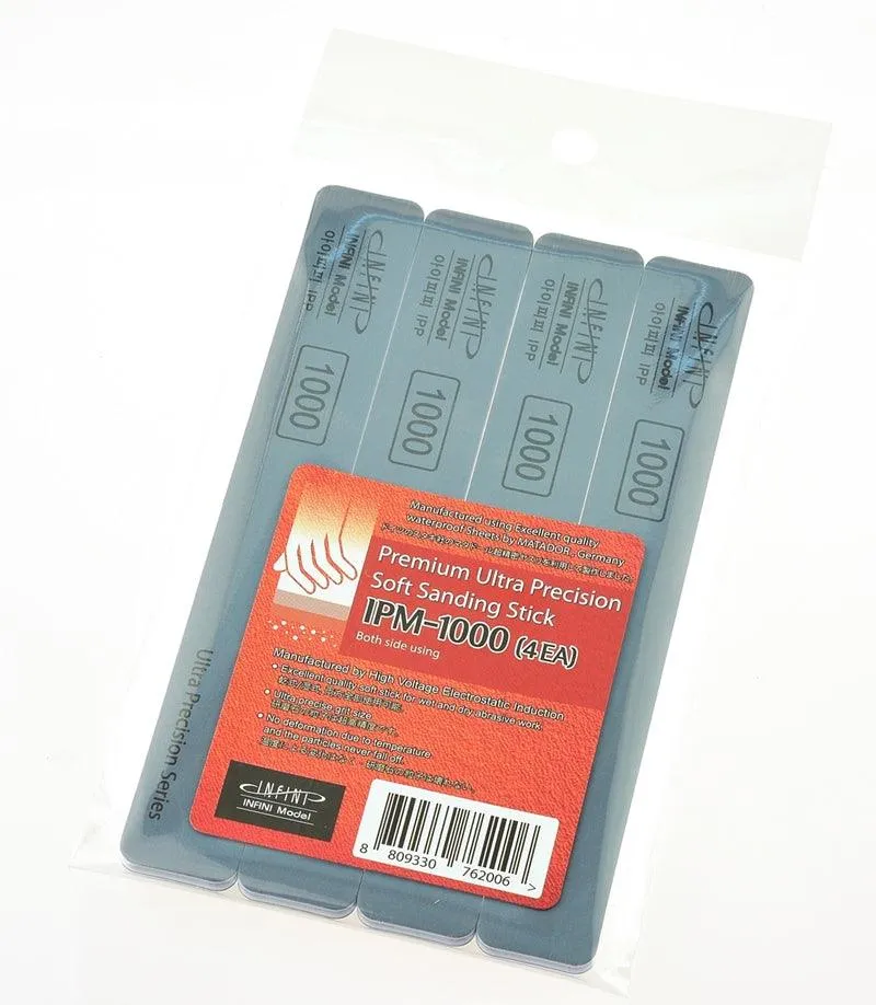 Infini Model Premium Ultra Precision Soft Sanding Stick (4pcs)