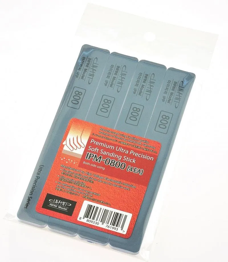 Infini Model Premium Ultra Precision Soft Sanding Stick (4pcs)
