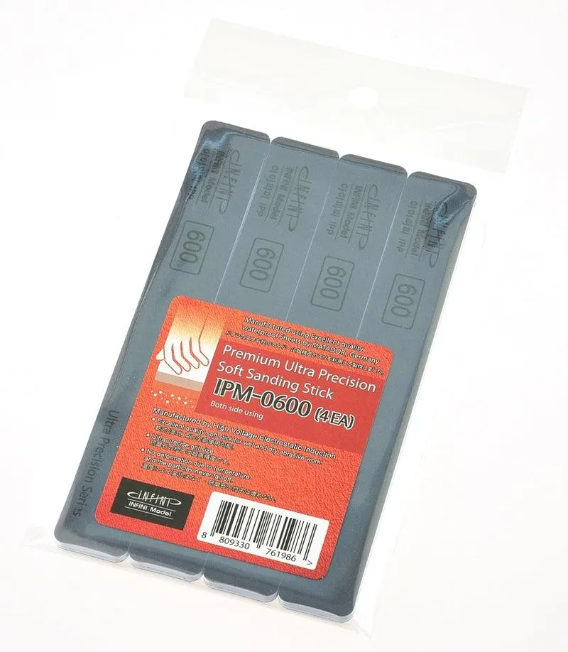 Infini Model Premium Ultra Precision Soft Sanding Stick (4pcs)