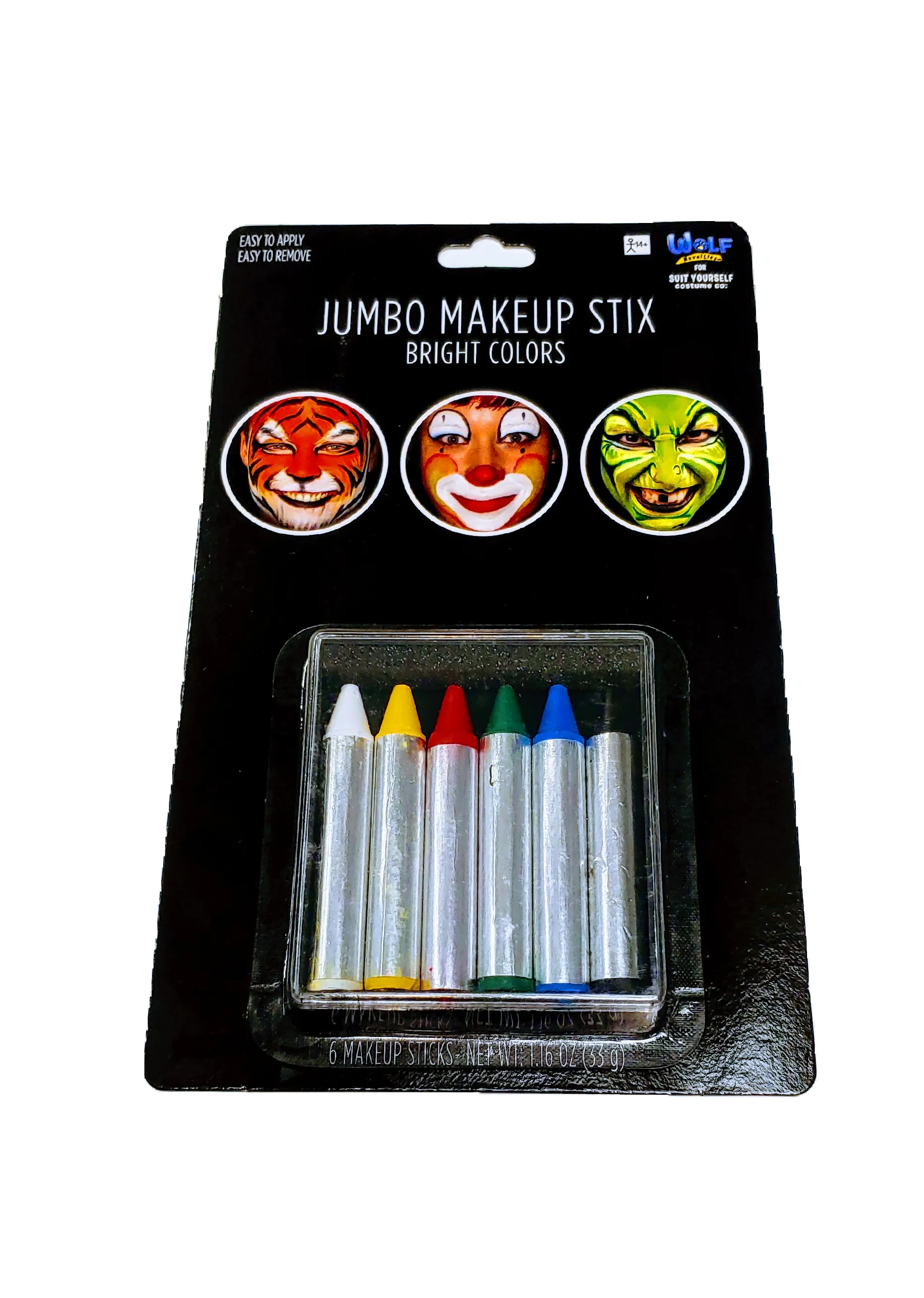 Jumbo Bright Colors Makeup Sticks | 6pcs