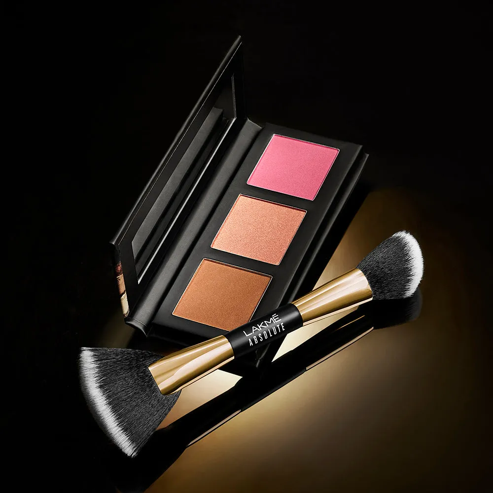 Lakmē Absolute Makeup Master Tools -  Dual Ended Blush and Contour Brush
