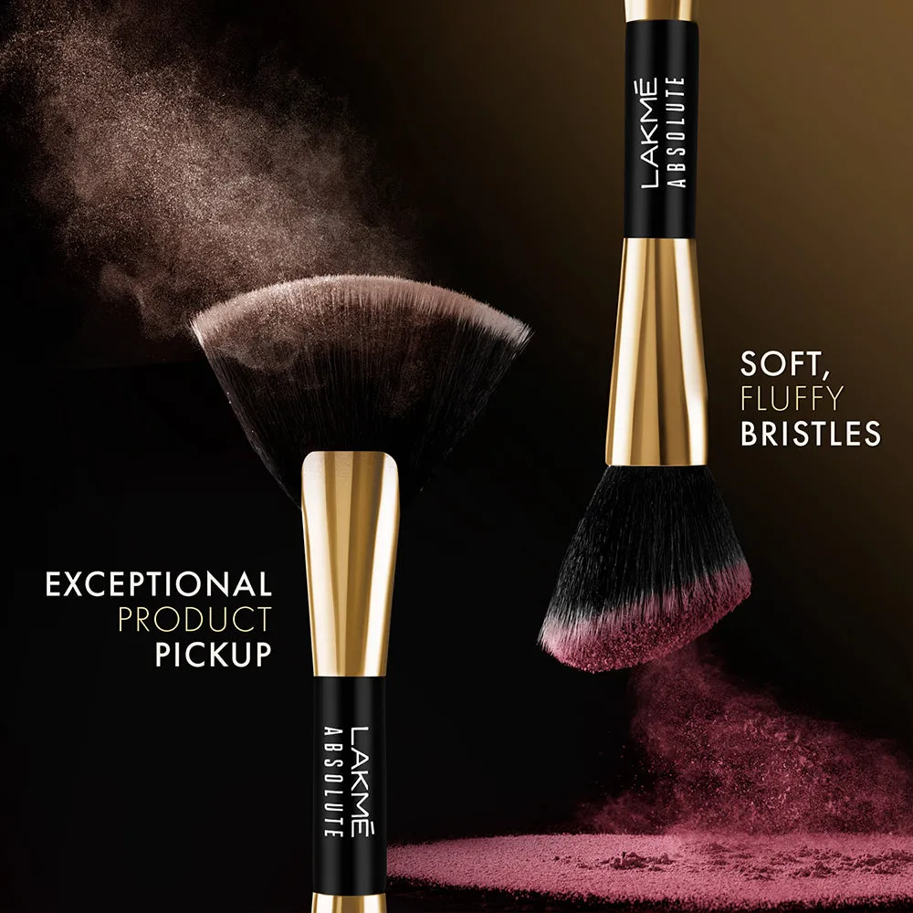 Lakmē Absolute Makeup Master Tools -  Dual Ended Blush and Contour Brush