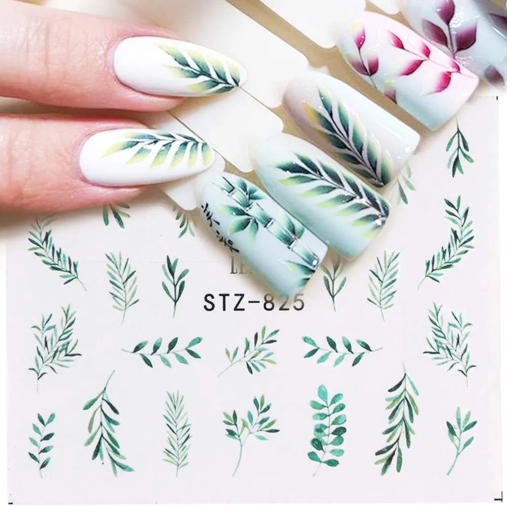 Macute Nail Stickers for Women Nail Art Accessories Decals 29 Sheets Fresh Nail Art Stickers Water Transfer Butterfly Leaf Flamingo Flower Nail Stickers for Fingernails Decor Manicure Decorations