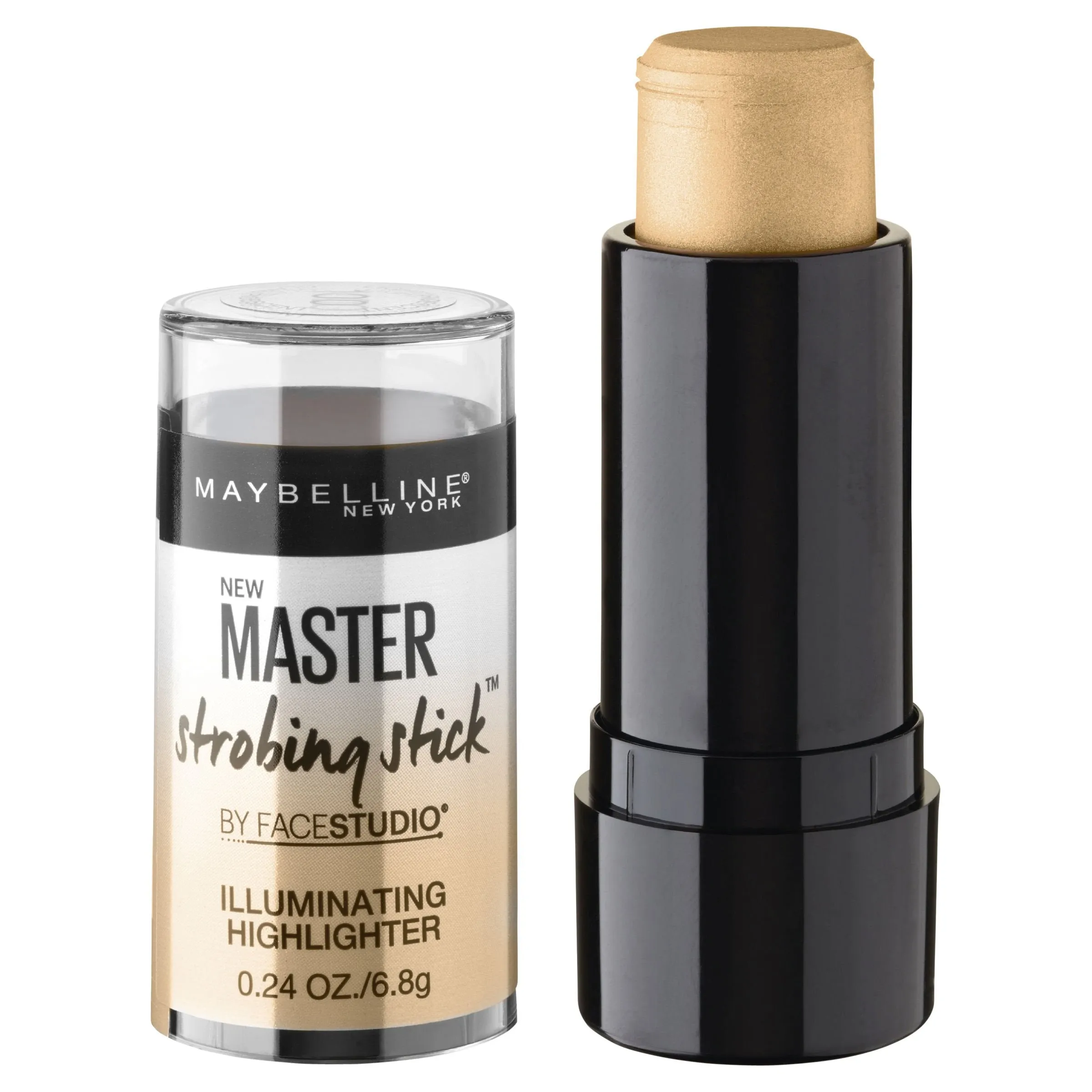 Maybelline New York Makeup Facestudio Master Strobing Stick, Medium - Nude Glow Highlighter, 0.24 oz.
