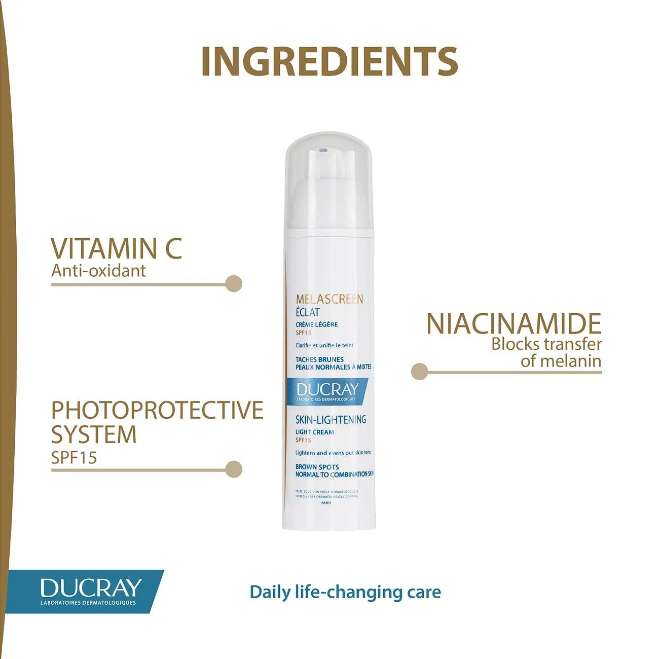 Melascreen Skin Lightening Light Cream SPF15 - Brown Spots, Normal to Combination Skin